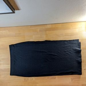 Mate the label black tencel rib skirt